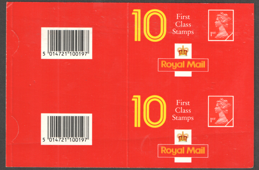 (image for) Uncut pair of Type 5 Harrison Newcastle address 1st Class booklet covers - Click Image to Close
